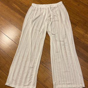 Women Lace Swim Pants Knitted Hollow Out Cover Up